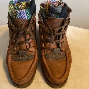 Vintage Aigner rustic walking boots